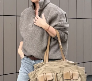 Bluzo /sweter Kelly taupe 100% wełna merino.